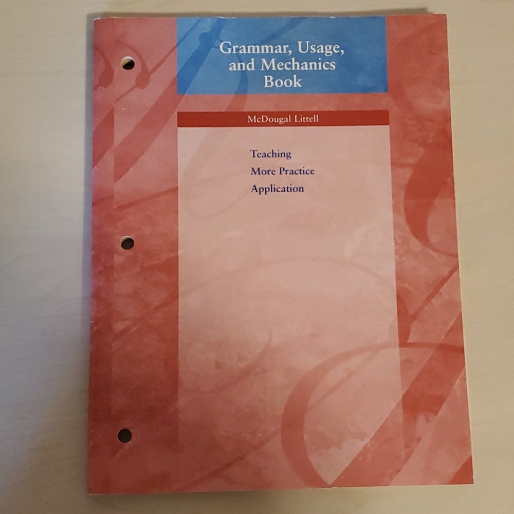 McDougal Littell Red Grammar, Usage, and Mechanics